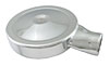 Low Profile Air Box 14" x 3" Housing Single 4" Inlet Chrome Plated Finish - image 1