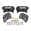 4 pist B5042 carbon caliper kit with slotted pads - image 1