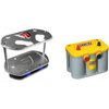 Unpainted Pro Lite Battery Tray with Optima Yellow Top Battery Kit - image 1