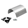Polished Universal Diamond Plate Heat Shield, Fits most 3in to 3.5in Air Filters. - image 1