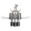 Stainless Steel Cat-Back Exhaust System w/ Carbon Fiber Tips, 2017-2020 Honda Civic Type R 2.0L Turbo - image 2