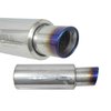 Universal Muffler w/ Titanium Burnt Tip, 2 3/8 in.Inlet - image 2