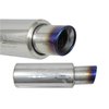 Universal Muffler w/ Titanium Burnt Tip, 3 in. Inlet - image 2