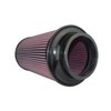 8-Layer Oiled Cotton Gauze Air Filter, 4 in. Flange ID, 6.5 in. Base, 10.30 in. Media Height, 5.30 in. Inertia Top - image 2