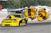 Pro Stock Chute Yellow Canopy with Black JEGS Logo (printed on inside & outside of canopy) - image 1