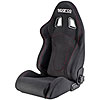 R600 Racing Seat Black Cloth w/Red Stitching - image 1