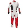 Lunargrid RS-6 Racing Suit White/Red SFI 3.2A/5 - image 1
