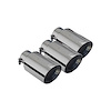 ESHCR17BLKTIP Exhaust Tail Pipe Tip for 2017-2021 Honda Civic - image 1