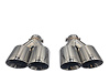 TY-AW4-57 Twin 4 in. Round Angle Cut Exhaust Tip [304 Stainless Steel] - image 1
