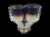TY-AW4l-63(BLUE) Twin 4 in. Round Angle Cut Left Side Exhaust Tip Burnt Blue [304 Stainless Steel] - image 4