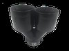 TY-AW4L-76(BLACK) Twin 4 in. Round Angle Cut Left Side Exhaust Tip Matte Black [304 Stainless Steel] - image 4