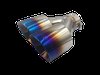 TY-AW4R-63(BLUE) Twin 4 in. Round Angle Cut Right Side Exhaust Tip Burnt Blue [304 Stainless Steel] - image 3