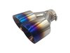 TY-AW4R-76(BLUE) Twin 4 in. Round Angle Cut Right Side Exhaust Tip Burnt Blue [304 Stainless Steel] - image 3