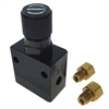 Adjustable Proportioning Valve 3/8"-24 Inverted Flare Inlets/Outlets - image 1