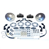 Single Piston Rear Disc Brake Conversion Kit Early Ford 9" Large Bearing Rear Ends - image 1