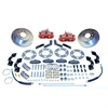 Single Piston Rear Disc Brake Conversion Kit Early Ford 9" Large Bearing Rear Ends - image 1