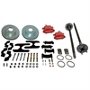 Sport R1 Plus Disc Brake Conversion Kit Red Calipers Rear w/12.8 in. Rotors Incl Moser 5 Lug Axle - image 1