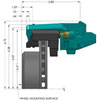 Single Piston Rear Disc Brake Conversion Kit With 4-bolt Axle Housing Flange - image 2