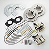 Single Piston Rear Disc Brake Conversion Kit For AMC 20 Axles with Warn Full Floating Hubs - image 1
