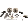 Front 4-Piston Drum to Disc Brake Conversion Kit 1957-1966 Ford Galaxie - image 1