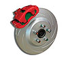 Rear conv A166-22 kit w/black calipers - image 1