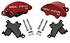 Super Twin Quick Change Front Caliper Kit Late 1960"s and Up Full Size, Metric With Clear Anodize Calipers - image 1