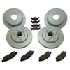 Rotor Kit - Short Stop - Turbo Slotted Rotor & Pad Kit - image 1