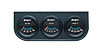 Triple Gauge Kit Mechanical Oil Pressure - image 1