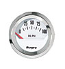 Electrical Oil Pressure Gauge 2" White Dial Face 60° dial sweep - image 1