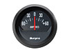 2IN. Black-Dial Chrome Amps Gauge - image 1