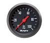 2IN. Black-Dial Chrome Oil PSI Gauge - image 1