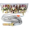 Mini Triple Gauge Kit Mechanical Oil Pressure - image 2