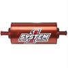 Medium billet inline fuel filter 3/8 barb ends - image 1