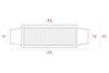 AR-Series Resonator Muffler, Inlet/Outlet: 2.500 in., Overall Length: 14 in. [Mirror Polished Finish] - image 2