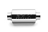 AR-Series Resonator Muffler, Inlet/Outlet: 3 in., Overall Length: 14 in. [Mirror Polished Finish] - image 1