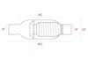 Turbine Performance Muffler, Inlet/Outlet: 2.500 in., Overall Length: 20 in. [Mirror Polished Finish] - image 2