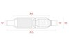 Turbine XL Performance Muffler, Inlet/Outlet: 3 in., Overall Length: 26 in. [Mirror Polished Finish] - image 2