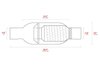 Turbine Performance Muffler, Inlet/Outlet: 5 in., Overall Length: 20 in. [Mirror Polished Finish] - image 2