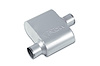 Street-Series Street Flow Muffler, 1-Chamber Inlet/Outlet: 2.250 in., Offset In/Center Out [Satin Finish] - image 1