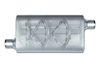 Street-Series Street Flow Muffler, 3-Chamber Inlet/Outlet: 2.250 in., Offset In/Offset Out [Satin Finish] - image 2