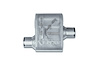 Street-Series Street Flow Muffler, 1-Chamber Inlet/Outlet: 2.500 in., Offset In/Center Out [Satin Finish] - image 1