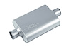 Street-Series Street Flow Muffler, 2-Chamber Inlet/Outlet: 2.500 in. Center In/Center Out [Satin Finish]