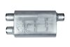 Street-Series Street Flow Muffler, Transverse, Inlet/Outlet: 2.500 in. Offset In/Dual Out [Satin Finish] - image 2