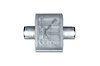Street-Series Street Flow Muffler, 1-Chamber, Inlet/Outlet: 3 in., Center In/Center Out [Satin Finish] - image 1