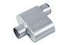 Street-Series Street Flow Muffler, 1-Chamber, Inlet/Outlet: 3 in., Center In/Offset Out [Satin Finish] - image 1