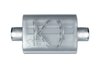 Street-Series Street Flow Muffler, 2-Chamber, Inlet/Outlet: 3 in., Center In/Center Out [Satin Finish] - image 2