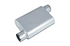 Street-Series Street Flow Muffler, 2-Chamber, Inlet/Outlet: 3 in., Offset In/Offset Out [Satin Finish] - image 1