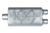 Street-Series Street Flow Muffler, 3-Chamber, Inlet/Outlet: 3 in./2.500 in., Center In/Dual Out [Satin Finish] - image 2