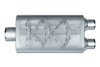 Street-Series Street Flow Muffler, 3-Chamber, Inlet/Outlet: 3.500 in./2.500 in., Center In/Dual Out [Satin Finish] - image 2