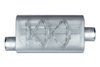 Street-Series Street Flow Muffler, 3-Chamber, Inlet/Outlet: 3.500 in., Offset In/Center Out [Satin Finish] - image 2